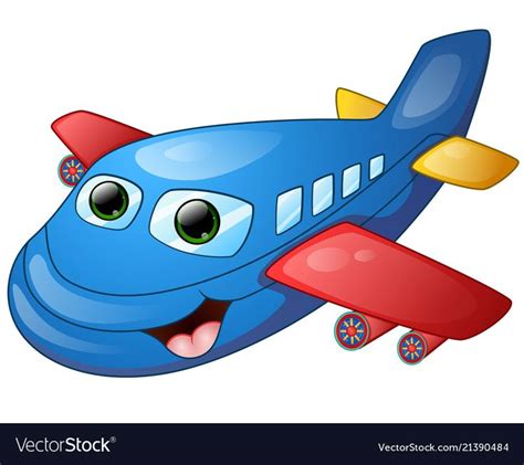 illustration of Happy plane cartoon. Download a Free Preview or High ...