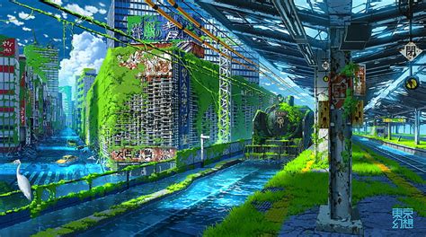 20+ City Anime Landscape Wallpaper 4k - Anime Wallpaper