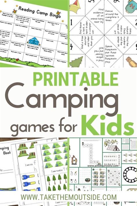 15 free printable camping activity sheets (the best we could find!) ⋆ Take Them Outside