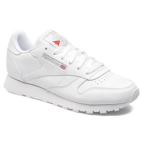 Reebok Classic Leather White White Womens Trainers - 2232 | eBay