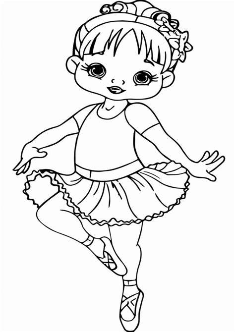 Free & Easy To Print Ballerina Coloring Pages - Tulamama