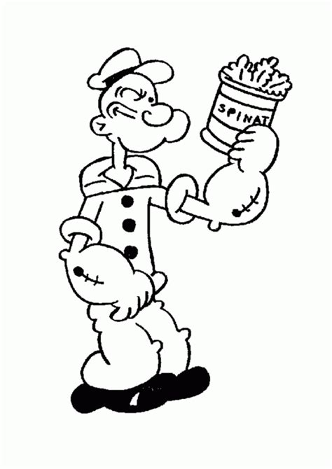 popeye coloring pages - Clip Art Library