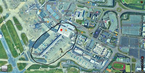 Terminal 2 map of Dublin Airport code DUB