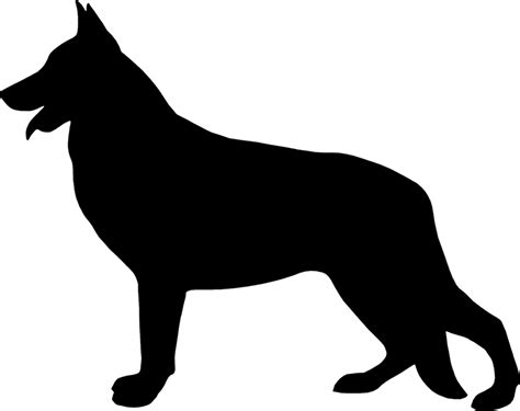 Silhouette German Shepherd Clipart - Png Download - Full Size Clipart ...