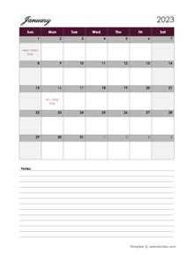 2023 Google Docs Calendar Templates - CalendarLabs