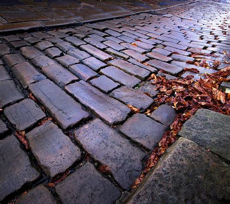 Brick Road, autumn, bricks, leaves, HD wallpaper | Peakpx