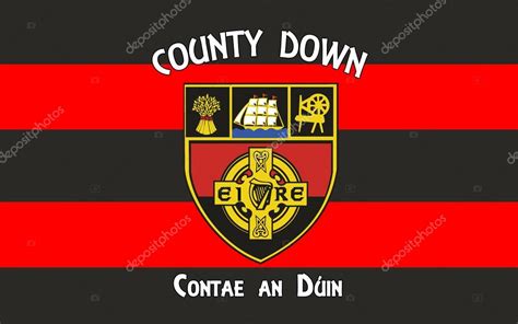 Flag of County Down in Northern Ireland — Stock Photo © zloyel #106059926