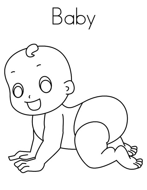 Baby Coloring Pages