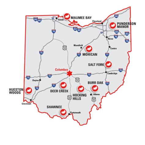 Ohio State Parks Map With Cabins – Cabin Photos Collections