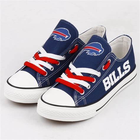 Buffalo Bills shoes Style #1 Low Top Canvas Shoes Sport Sneakers -Jack ...