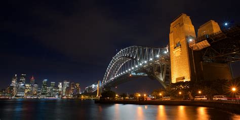 Bridge Lights - Sydney Harbour Circular Quay NSW Australia | Nightscape