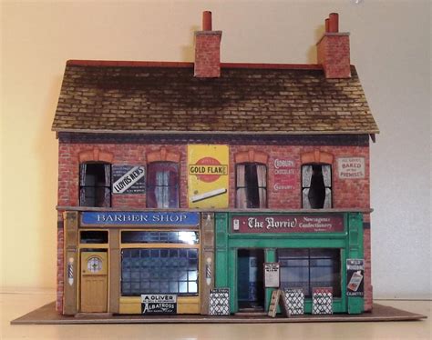 .Downloadable Model Railway Kits: New Terraced House Shops