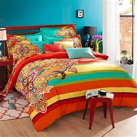 FADFAY Home Textile Boho Style Bedding Set Boho Duvet Cover Set ...