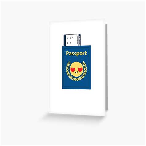 "Passport Emoji " Greeting Card by HippoEmo | Redbubble