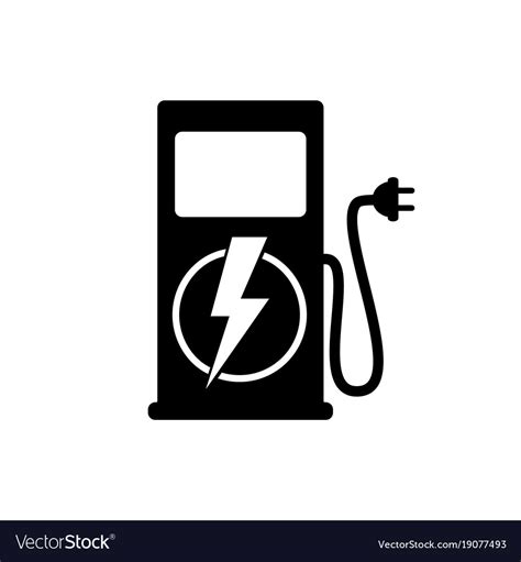 Icon charging stations of electric cars Royalty Free Vector