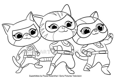 Superkitties Coloring Pages - Cartonionline.com