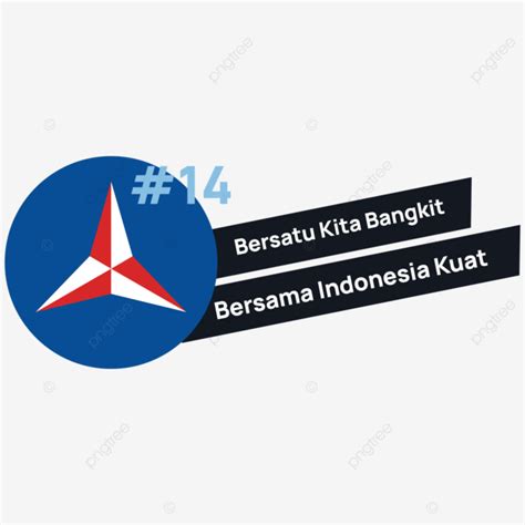 Gambar Logo Partai Demokrat Nomor 14 Di Pemilu Indonesia 2024 Vektor Hd ...