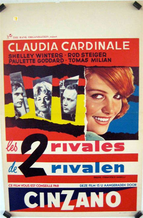 "LES 2 RIVALES" MOVIE POSTER - "GLI INDIFFERENTI " MOVIE POSTER