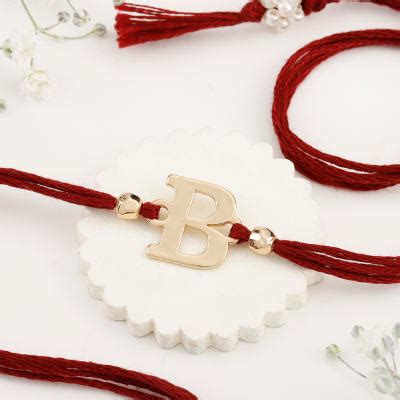 Personalized Initial Rakhi: Gift/Send Festival Merchandize Gifts Online ...