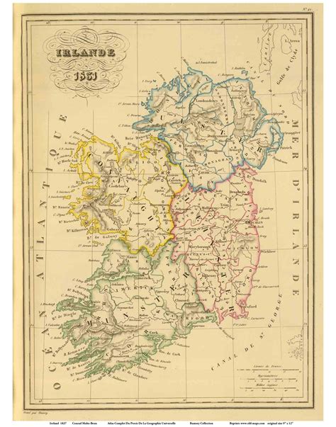 Old Map Of Ireland