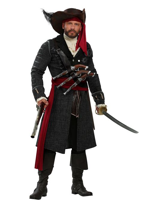 Plus Size Men's Blackbeard Costume | Pirate Costumes