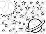 Galaxy Coloring Pages For Kids sketch template