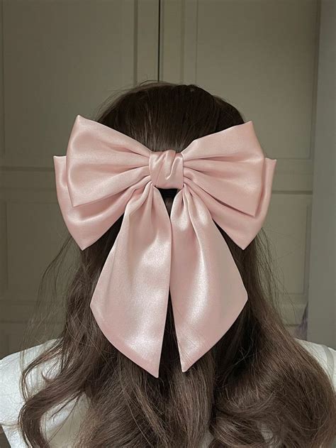 Satin Hair Bow Hair Bow for Women Hair Barrette Hair Clip - Etsy | Acessórios de cabelo feitos a ...