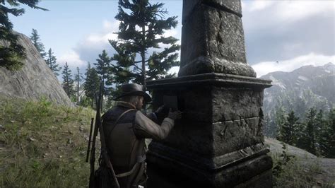 This obelisk at Owanjila Lake has a treasure map hidden inside : r/reddeadredemption