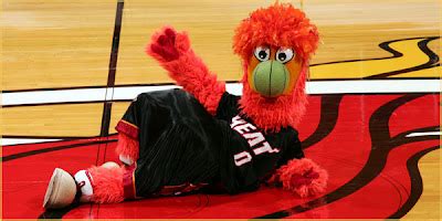 NBA Basketball Mascots: Miami Heat Burnie Mascot Pictures