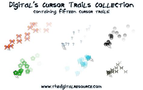 Cursor Trails Collection by digitalresource on DeviantArt