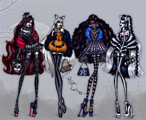 Hayden Williams Fashion Illustrations: Haute Halloween by Hayden Williams