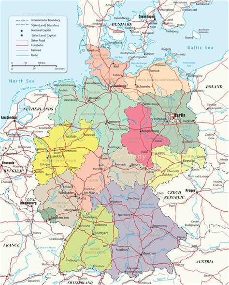 Political Map of Germany