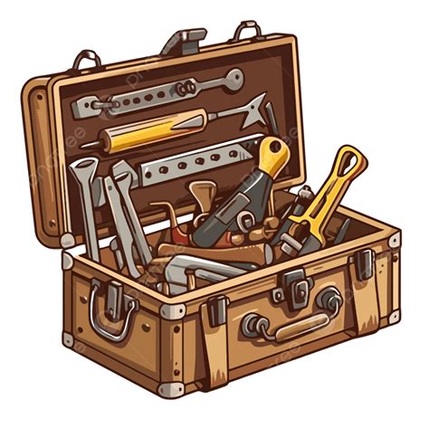 Toolbox Clipart Cartoon Drawing Of A Tool Chest With Tools Icon Vector, Toolbox, Clipart ...