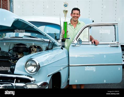 Classic car show winner Stock Photo - Alamy