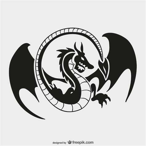 Free Vector | Dragon logo template