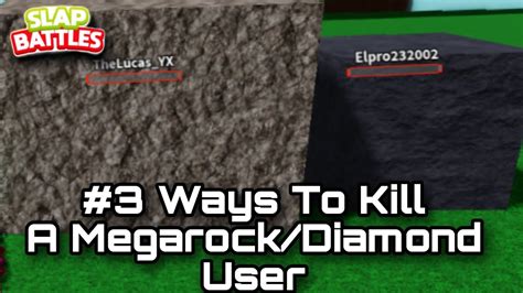 This Is How You Can K1ll A Megarock/Diamond User On Slap Battles Roblox ...