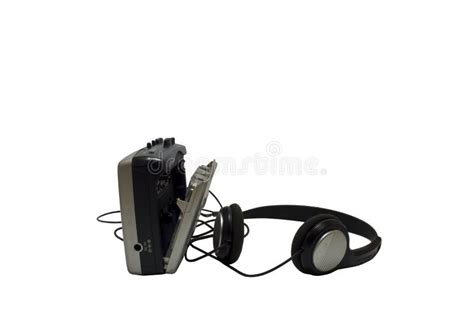 Cassette Player with Headphones Stock Photo - Image of stereo, tape ...