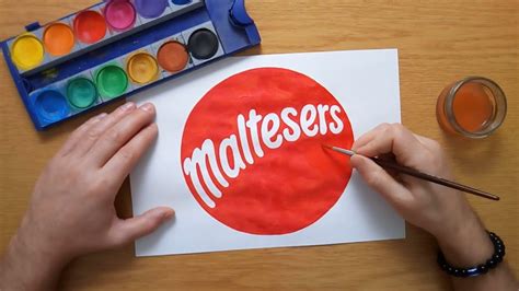 How to draw the maltesers logo - YouTube