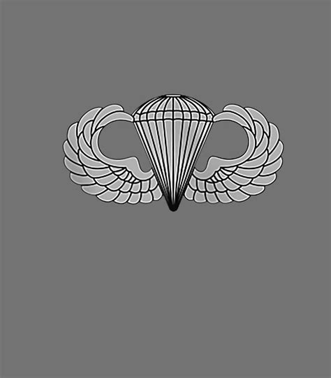 Basic Parachutist Badge Airborne Jump Wings US Army Digital Art by Thanh Nguyen