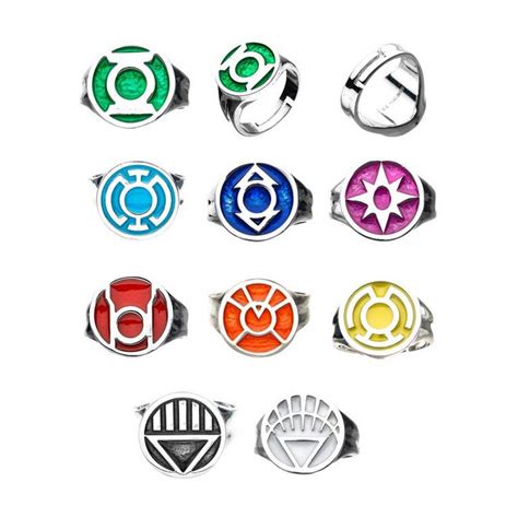 Green Lantern Collector All Lantern Corps Ring Set