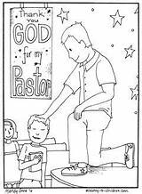 Free Coloring Page Preacher sketch template