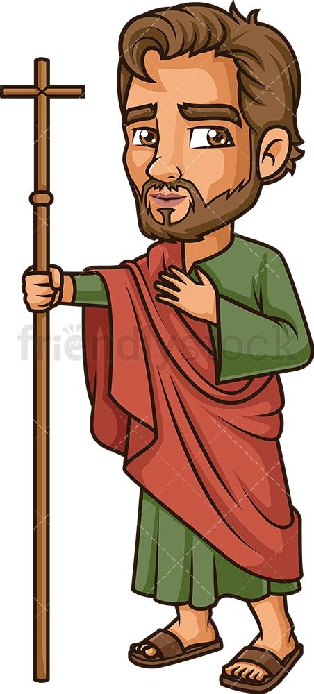 Philip The Apostle Cartoon Vector Clipart - FriendlyStock