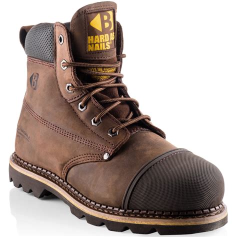 Buckbootz B301SM Brown Leather Safety Boot SB P HRO SRC from Lawson HIS