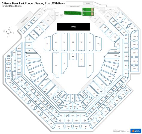 Citizens Bank Park Seating Charts for Concerts - RateYourSeats.com