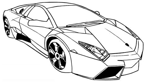 Lamborghini Coloring Page