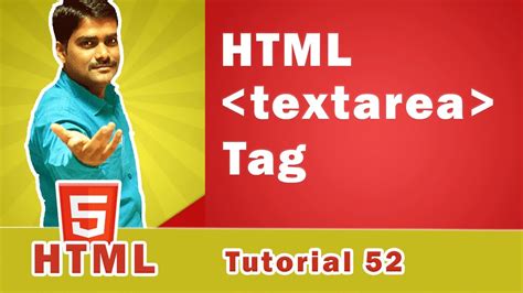 HTML Textarea Tag | Multi-Line Text Box - HTML Tutorial 52🚀 - YouTube