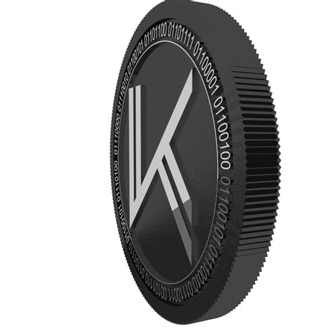 Kurrent black coin 3D - TurboSquid 1606449