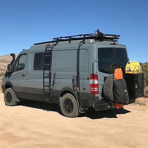 @marfire73 adventuring on the Mojave Trail in his Sportsmobile 4x4 Sprinter van with Aluminess ...