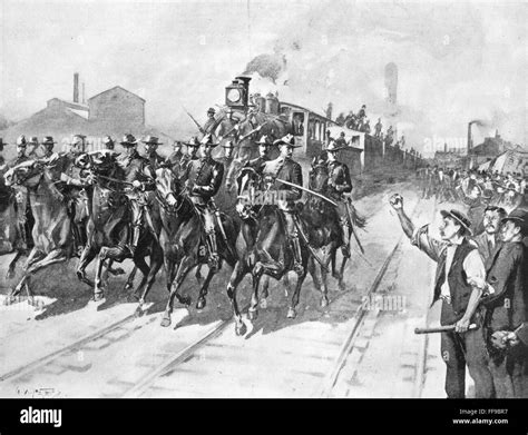 PULLMAN STRIKE, 1894. /nThe end of the Pullman Company strike. The ...