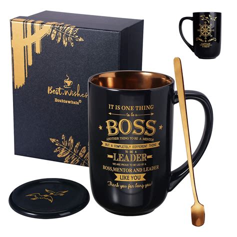 Buy Boss Coffee Mug - Boss Gifts for Men Women - Perfect Birthday ...